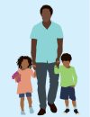 Father Children clip art